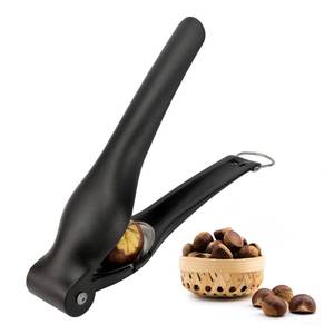 lot 6077 image: TJ POP Chestnut Peeler, Durable Chestnuts Cutter Tool, Portable Chestnut Cracker Clip, Walnut Hazelnut Pecan Nut Cracker, Dried Fruit Opener, Ergonomic Kitchen Tool for Easy Shelling, Black