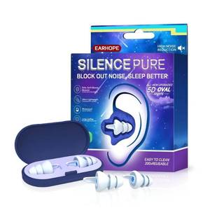 lot 6122 image: Ear Plugs for Sleeping - Soft Reusable Silicone Ear Plugs for Noise Reduction Earbuds & Focus