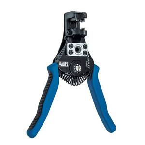 lot 6166 image: Klein Tools 11063W Wire CutterStripper, Heavy Duty Automatic Tool for 8-20 AWG Solid and 10-22 AWG Stranded Electrical Wire