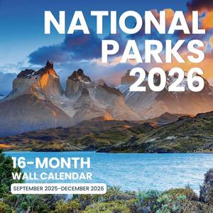 lot 6168 image: SUNEE Wall Calendar 12x12 Inches with 16 Months from September 2025 to December 2026, Large Wall Calendar Thick Glossy Paper, 12 x 24 (Open), National Parks