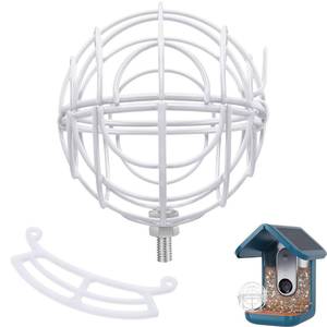 lot 6197 image: Shimeyao Suet Ball Holder Compatible with Bird Buddy in Metal with Mounting Screws Bundle, Perch Compatible with Bird Buddy Replacement Parts Weatherproof Durable Squirrel Proof Accessory(White)