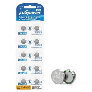 lot 6212 image: Fuspower 371 370 Watch Battery SR920SW AG6 LR921 Alkaline Button Cell (7 Count (Pack of 1))