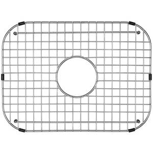 lot 6224 image: Serene Valley Sink Grid 18-18 L x 13-38 W, Centered Drain with Corner Radius 3-12, NDG1813C