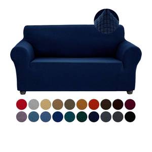 lot 6248 image: Joccun Stretch Loveseat Couch Cover Slipcover, 1-Piece Sofa Cover for 2 Cushion Couch Spandex Jacquard Washable Furniture Protector Cover for Living Room,Kids,Pets Loveseat,Navy