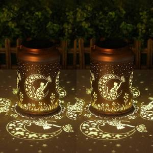 lot 6251 image: Mothers Day Gifts for Mom Grandma - Birthday Gifts for Women, 2 Pack Cat Solar Lights Outdoor Waterproof, Decoration Outside for Outdoor, Yard, Garden Decor Solar Lantern