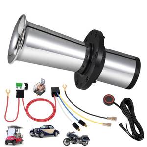 lot 6256 image: Ooga Horn 12V Kit, Antique Classic Car Hot Rod Aooga Ahooga Horn with Wire and Button, Banhao OOGA Air klaxon Vintage Old Style School for Truck Golf Cart Car