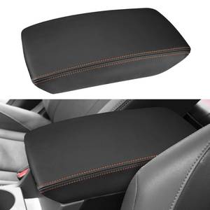 lot 6275 image: INTGET for 2026 Subaru CrosstrekImpreza Accessories 2024 2025 Center Console Armrest Cover Leather Car Crosstrek Arm Rest Box Lid Middle Console Seat Cover Protector (Orange Stitches, 2024)