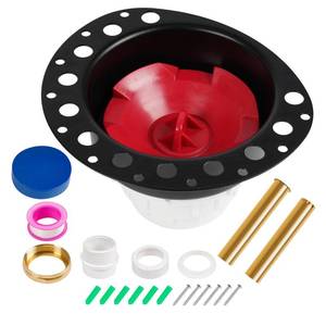 lot 6283 image: Freestanding Tub Drain Rough-in Kit, Bathtub Drain Kit with PVC Adapter & Brass Tail Pipes,Free Standing Tub Drain Kit, Suitable for All Freestanding Bathtub, Floor-Mounted, and Copper Bathtubs