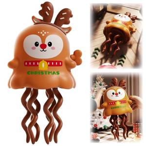 lot 6305 image: BAIRUYAO Christmas Clockwork Dancing Toy Mini Interactive Magic Dancing Sliding Toy 2025 New Decorations White Elephant Festival Gifts Birthday Gifts (Reindeer)