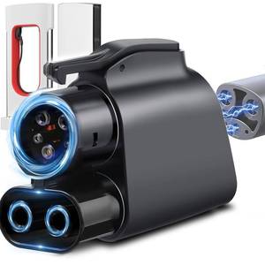 lot 6317 image: Tesla Supercharger to CCS1 Charger Adapter NACS to CCS1 Adapter, 500A1000V fit for V3V4 Tesla Supercharger, Nacs DC Adapter Compatible with Ford, Rivian, GM, Volvo, Polestar, Hyundai CCS1 EVs, Black