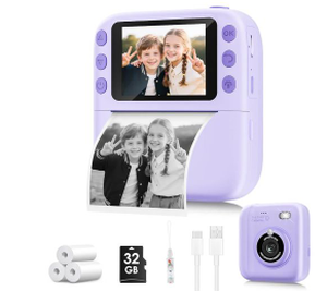 lot 6414 image: Yusuuo Kids Digital Instant Print Camera