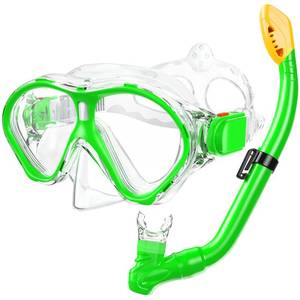 lot 6423 image: Gintenco Kids Snorkel Set, Diving Mask for Children as Unisex Kids Swimming Goggles, Anti-Fog Diving Mask and Dry Top Snorkel Combo Set for Junior and Youth PURPLE