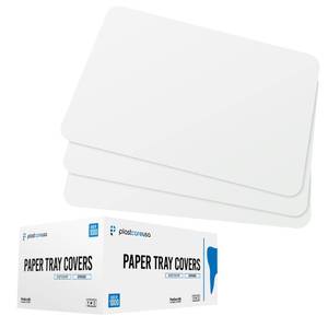 lot 6463 image: PlastCare USA White Disposable Tray Liners, Sanitary Covers for Size B Dental, Surgical, Medical Tray, Tattoo Table Station, Aesthetician Supplies, Single Use Paper Sheets 8.5 x 12.25, 1000 Pack