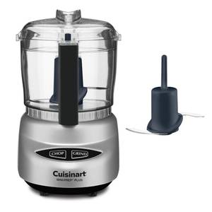 lot 6482 image: Cuisinart Mini-Prep Plus Food Processor, 24-Ounce Mini Food Processor to Chop Herbs, Vegetables, and Hard Cheese, 24-Ounce Work Bowl, Reversible Stainless Steel Blade, DLC-2ABC, Brushed Chrome