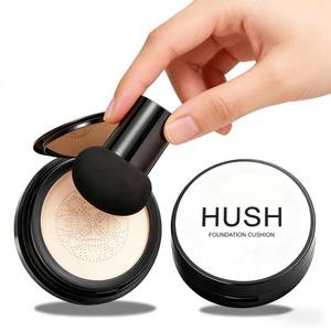 lot 6509 image: Hush Foundation for Mature Skin Mushroom Head Air Cushion CC Cream BB Foundation, Warm Natural Shade for Light to Medium Complexions, Long-Lasting Full Coverage Makeup Concealer