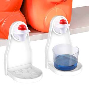 lot 6529 image: (2 Pack) Laundry Detergent Cup Holder Drip Catcher Organizer Clip Tight on Laundry Bottle Spouts, No More Leaks or Mess with Detergent and Fabric Softener in Laundry Room