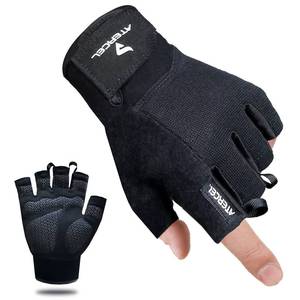 lot 6534 image: ATERCEL Workout Gloves for Men and Women, Exercise Gloves for Weight Lifting, Cycling, Gym, Training, Breathable and Snug fit (Black, S)