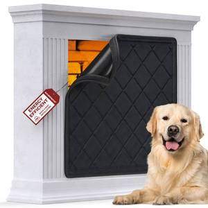 lot 6537 image: NABOWAN Magnetic Fireplace Cover Easy Install - Indoor Fireplace Blanket to Block Cold Air Reduce Energy Costs, Fireplace Draft Stopper with Full Frame Hook & Loop and Built-in Magnets (32 x 39 Inch)
