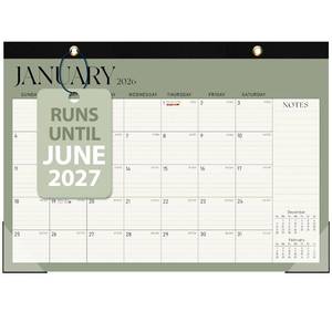 lot 6547 image: 2026 Desk Calendar, Large DesktopWall Monthly Calendar (Jan. 2026 - Jun. 2027) 17 x 12 School Year Desk Planner for Teacher Family School Office Supplies