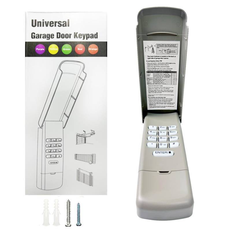lot 1665 image: Universal Garage Door Opener Keypad for Liftmaster Chamberlain Craftsman Wayne Dalton Openers Produced Since 1993, Wireless Keypad Keyless Entry, Replaces 877878MAX 37797787766LM, Safe Security