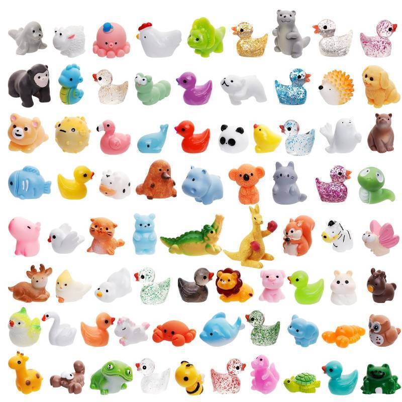 lot 2273 image: Mini Resin Animals Resin Animals Figurines Bulk for Fairy Garden Miniature Dollhouse Accessories Hide Crafts Decor