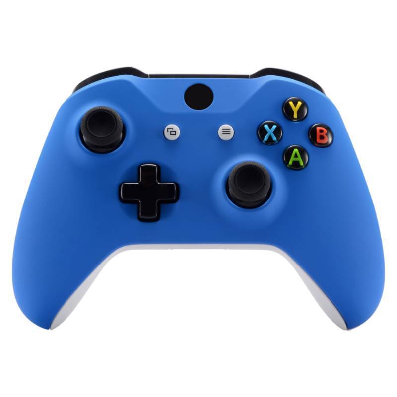 lot 2630 image: eXtremeRate Blue Soft Touch Front Housing Shell Case for Xbox One SX Controller, Comfortable Replacement Kit Faceplate Cover for Xbox One Wireless Controller Model 1708