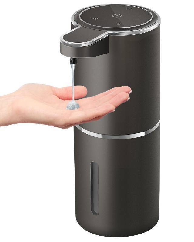 lot 3200 image: Gotofine Automatic Liquid Soap Dispenser,4-Level Adjustable, Wall Mount,USB Rechargeable,12.8oz 380ml,Touchless Hand & Dish Soap Dispenser for Bathroom, Kitchen,Hotel, Restaurant