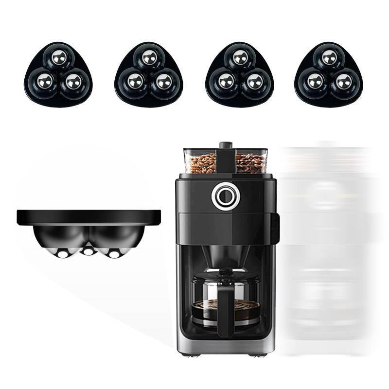 lot 3304 image: Appliance Casters - Furniture Sliders & Appliance Rollers for Kitchen, Coffee Machine, Blender, Oven - Helps Mom or Wife Easily Solve Countertop Sliding (Black, 4pcs)