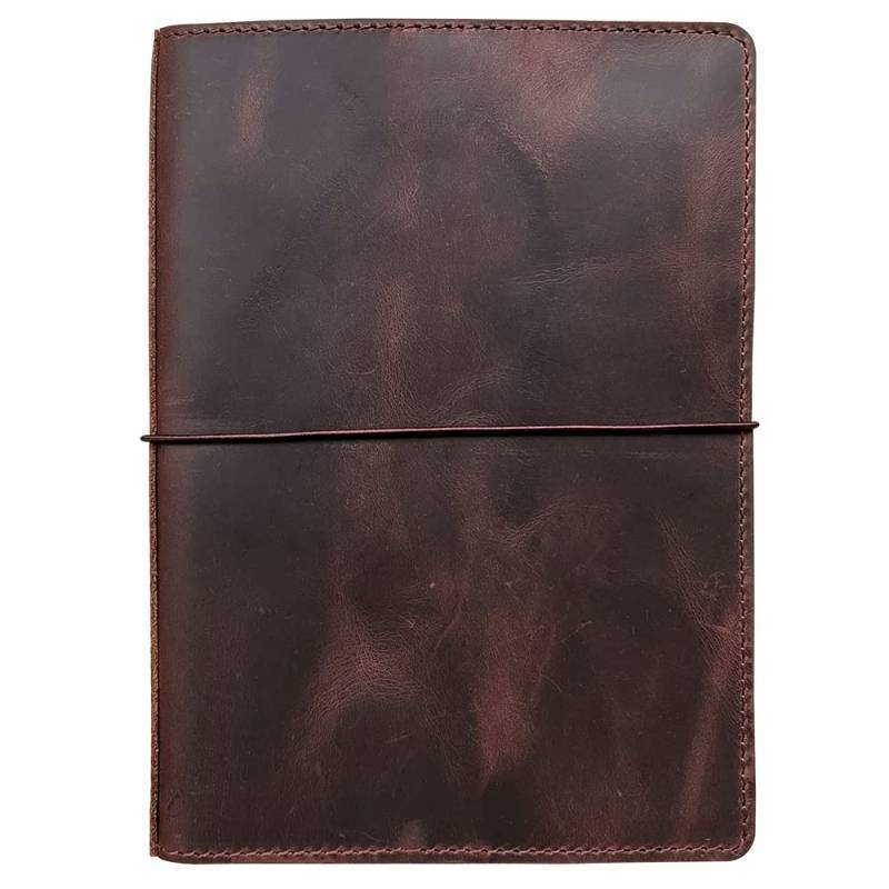 lot 3777 image: newestor Travelers Notebook Cover with Inner Pockets, Card Slots and Pen Holder, A5 Size, Dark Brown