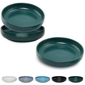 lot 6615 image: Ceramic Cat Bowls,Shallow Cat Dishes for Food and Water, 6 inch Matte Finish Wide Cat Food Bowl,Whisker Fatigue Free Pet Puppy Kitten Bowl Set of 3,Dishwasher Safe