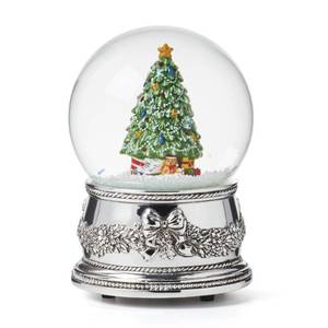 lot 6646 image: Reed & Barton 895301 Christmas Tree Musical Snow Globe, Holiday Hosting