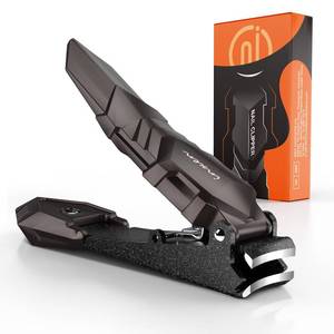 lot 6652 image: INXEN Nail Clippers for Men with Catcher No Splash, Self-Collecting Premium Steel Clippers for Fingernails &amp Toenails, Ideal Gifts for Men&amp Grooming Gifts, Great Gadget &amp Stocking Stuffer Gift