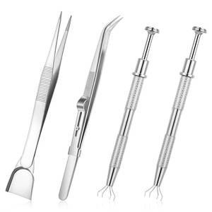 lot 6653 image: 3 PCS Cake Decorating Tools Set, Stainless Steel Pearl Sprinkles Pen Pearl Grabber with 4 Claws & Tweezers with Shovel Head Spoon Sugar Cookie Decorating Supplies for Baking Cookies Cupcake Decoration