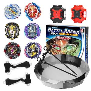 lot 6667 image: Nuffunx Bay Blade 17.8 Inch Large Stadium with 6 Burst Spinning Tops Launcher Set, for Age 5 6 7 8 9 10 11 12 Year Olds,Christmas and Birthday Gifts for Kids