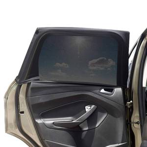 lot 6685 image: Car Window Sun Shade Cover -2 Pack Breathable Mesh Rear Side Window Shade Sunshade UV Protection for Baby Kids Pet Size M, Mosquito Net Curtain Fit for Most(95%) of Cars, Cover Full Window