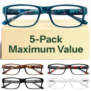 lot 6736 image: Gaoye 1.0 Professional Reading Glasses for All Day - Computer Readers with Blue Light Protection - Value Pack
