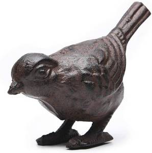 lot 6737 image: BFORXRO Cast Iron Bird Sculpture Bird Statue Tabletop Decor Figurines, Creative Animal Statues Indoor Outdoor Garden Home Decoration
