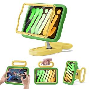 lot 6740 image: Kids Case for iPad mini 7 (A17 Pro) 2024  iPad mini 6 2021, Adjustable PortraitLandscape Stand, Drop Proof Handle Kickstand, Child Friendly with Screen Protector for iPad mini7th6 8.3 inch(Green)