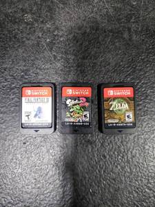 lot 6753 image: Nintendo Switch Games Set of 3 Final Fantasy XII The Zodiac Age, Splatoon 2, and The Legend of Zelda Tears of the Kingdom