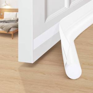 lot 6766 image: MAXTID Under Door Draft Stoppers 36 Inch Door Draft Blocker Draft Stoppers for Bottom of Doors Seal Gap, Door Seal Strips Sweeps, White