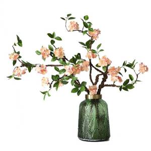 lot 6768 image: WEISPARK Artificial Flowers, 2pcs Fake Cherry Blossom Branches 31 Inch Long Stem Silk Flowers for DIY Vase Home Hotel Office Wedding Party Garden Decor (Champagne)