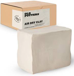 lot 6778 image: Old Potters Premium Air Dry Clay, White, 10 lbs, All Natural Modeling Clay. Ideal for Beginners and Advanced Sculptors.