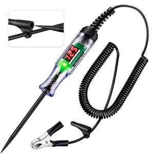 lot 6780 image: WINAMOO Automotive Test Light with 3-48V LED Digital Voltage Display, Auto Circuit Tester with Voltmeter & Dual Color Polarity Indicate, Electric Test Pen wStainless Probe for CarTruckSUV Checker