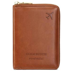 lot 6786 image: LEEXTON Travel Passport Wallet RFID Blocking Passport Holder-Women and Men with Zippered Ladies Passport Cover