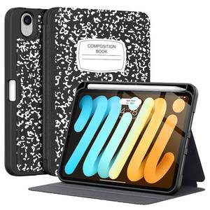 lot 6813 image: Supveco Case for iPad mini 7 (A17 Pro) 2024iPad Mini 6 2021 8.3 Inch with Pencil Holder-Auto WakeSleep,Slim Protective Case with Soft TPU Back Cover for iPad mini 7th6th Generation(Book)