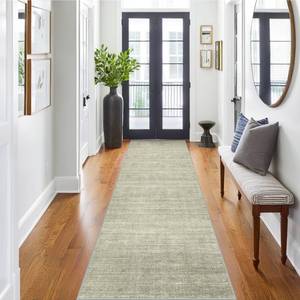 lot 6819 image: Art&Tuft Non-Slip Runner Rug - 2x8 Runner Rug Washable Low-Pile Rugs Runners, Soft Distressed Carpet Runner for Bedroom Bathroom Kitchen Laundry Living Room, Green