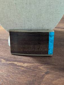 lot 2453 image: Sky West Albuquerque Turquoise Belt Buckle