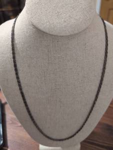 lot 2460 image: Sterling Silver Byzantine Chain Necklace