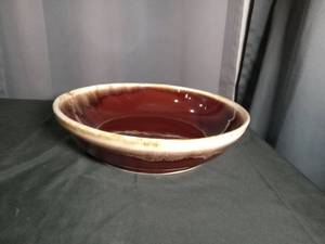 lot 2716 image: McCoy USA Made Brown Glazed Ceramic Bowl