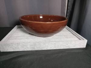 lot 2718 image: McCoy Brown Mixing Bowl USA